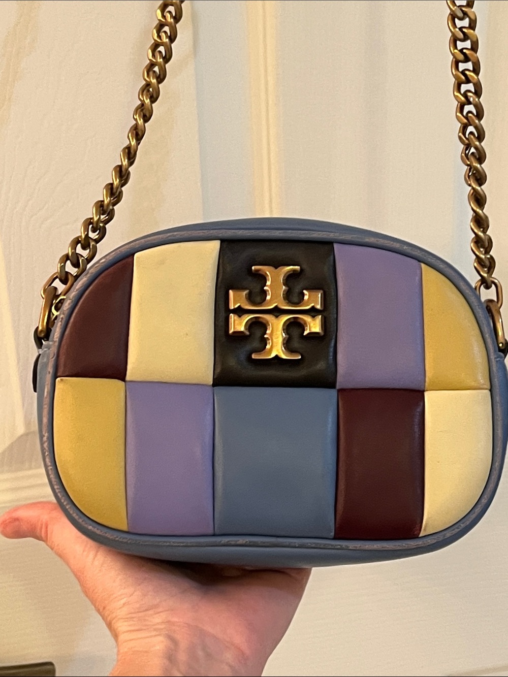 Tory Burch Multicolor Quilted Leather Crossbody Bag
